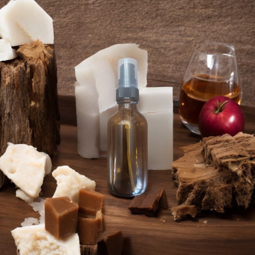 Carmel Apple Bourbon Handcrafted Luxury Dry Body Oil Hydrating Hair & Bo…
